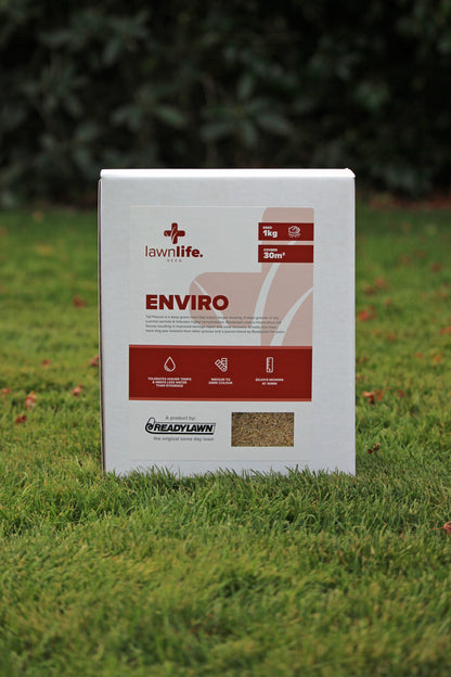 Lawnlife Seed Enviro product on grass